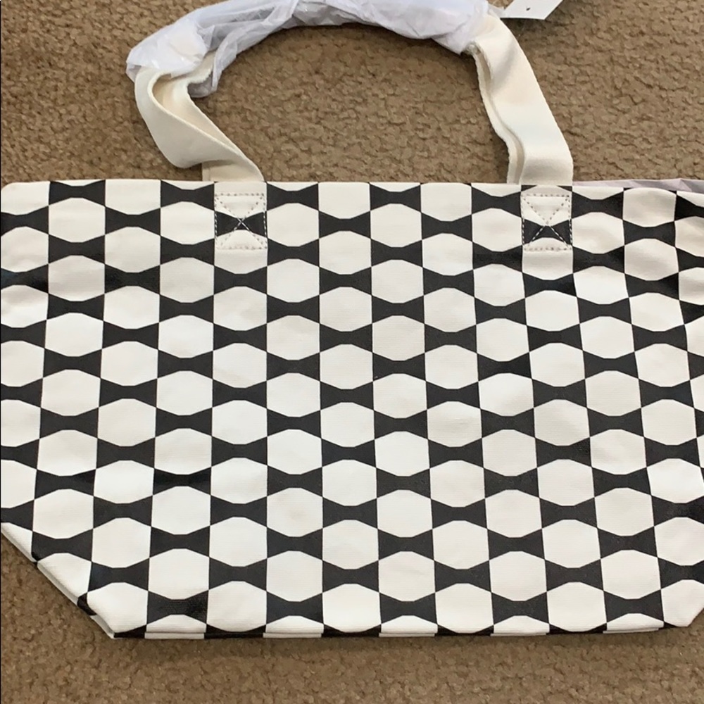 Kate Spade Tote Bag Black/White New - Picture 4 of 8